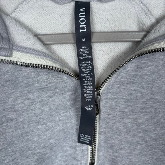 Vuori Women’s Restore Half Zip Hoodie Light Heather Gray Size M - Picture 4 of 6